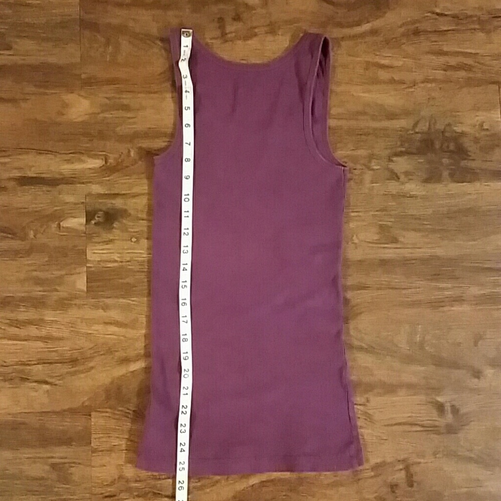 Purple Ribbed Tank Top - Picture 3 of 6